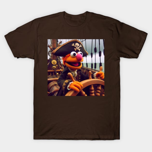 Puppet pirate T-Shirt by Dr Popet Lab